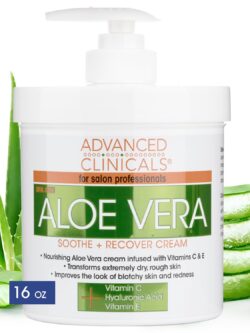 Advanced Clinicals Aloe Vera Lotion for Sun Burn Recovery